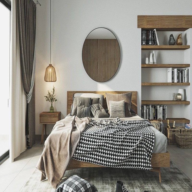 Đặt nhiều chiếc gối trong phòng sẽ giúp cho chiếc giường trở nên đầy đủ và ấm áp hơn