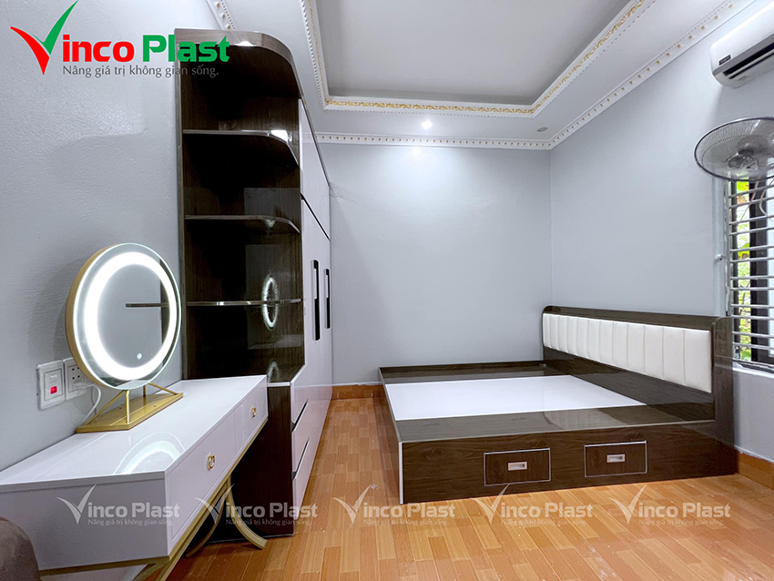 Tấm nhựa Vincoplast ứng dụng làm giường ngủ